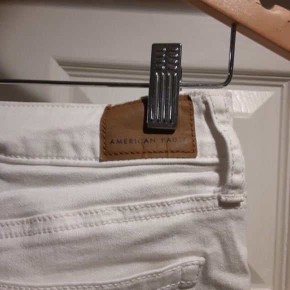 American Eagle Outfitters Super Stretch Sz 4 Regular Button Down Wide Leg Jeans - Picture 3 of 4